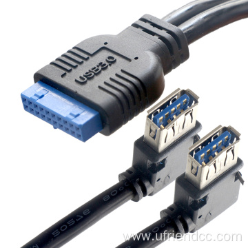 double usb3.0 to USB baffle cable